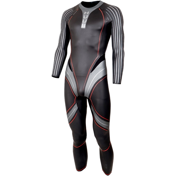 2026 HUUB Mens Aegis XV Swim Wetsuit 3:5 AEGXV35 - Black / Red